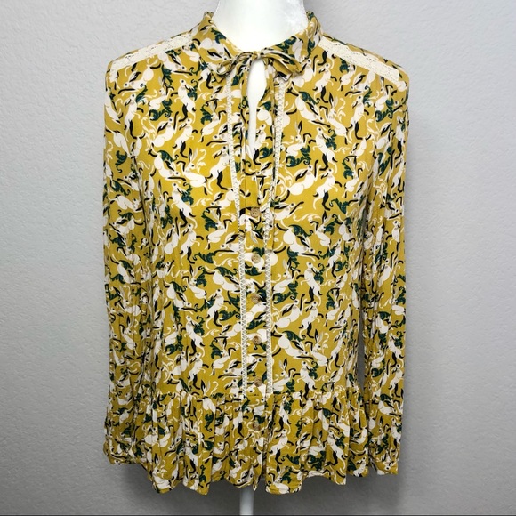 Maeve Janie Flounced Peasant Blouse - Picture 5 of 12